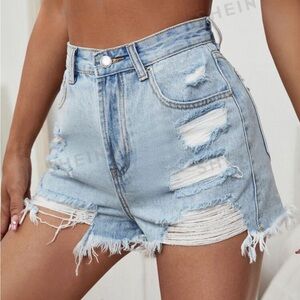 Distressed Jean Shorts